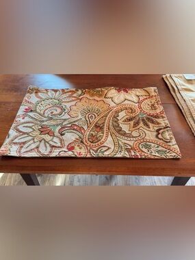 Placemat Fall colors  Paisley tapestry - Multicolor fall colors